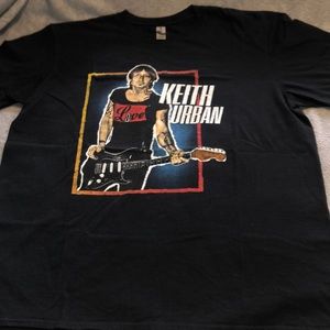 Men's XL Keith Urban Black t-shirt Screen Printed